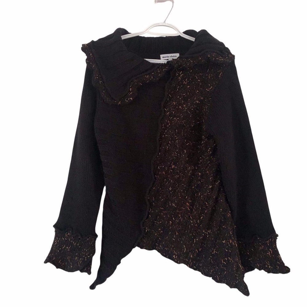 Marie claire asymmetrical knit top